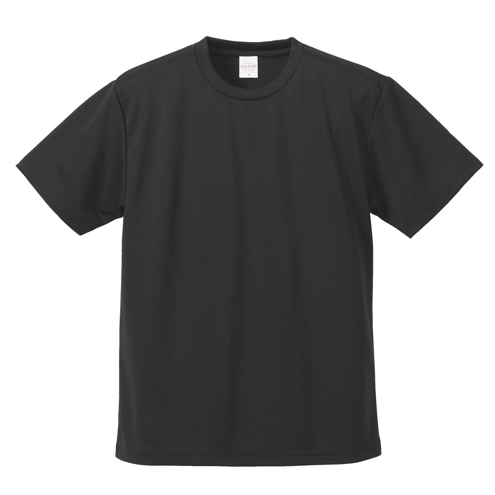 [United Athle] 4.1 oz Dry Athletic T-Shirt 590001 Black 2XL