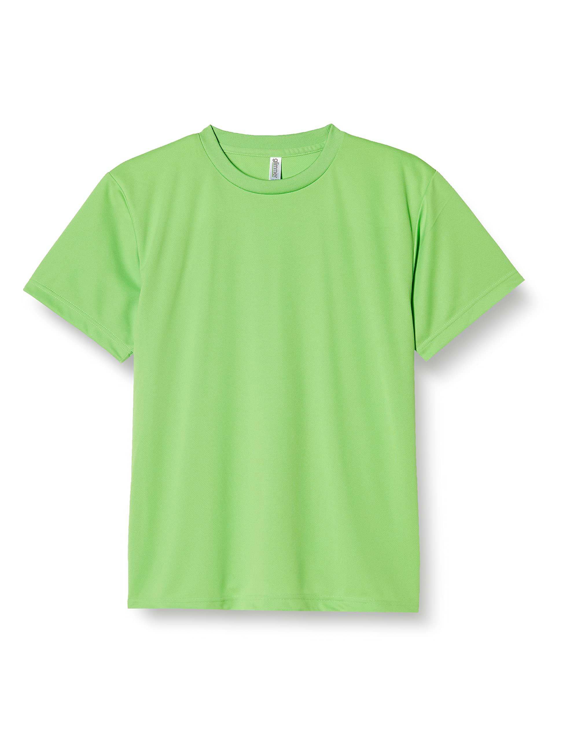 [Glimmer] Short-Sleeve 4.4oz Dry T-Shirt (Crew Neck) 00300-ACT Lime 4L (Equivalent to Japanese Size 4L)