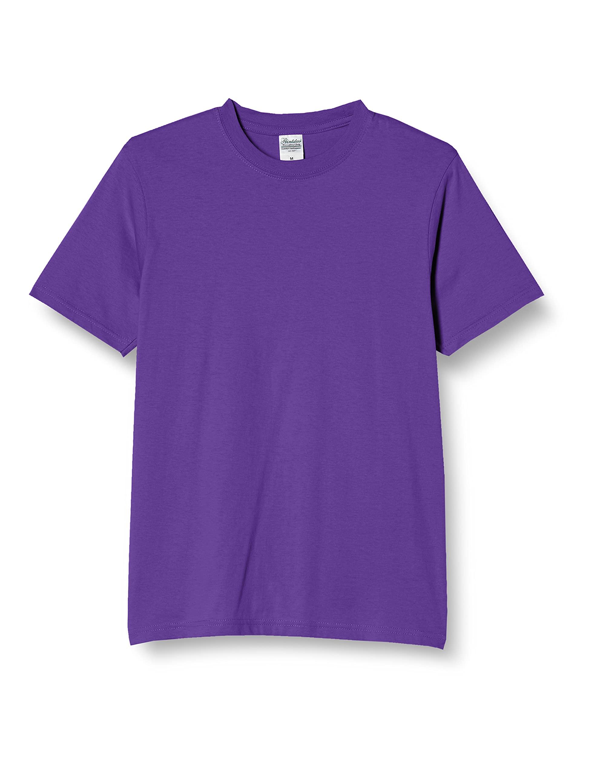 [Printstar] Short Sleeve 4.0 oz Lightweight T-Shirt 00083-BBT [Men's] Purple L (Equivalent to Japanese Size L)