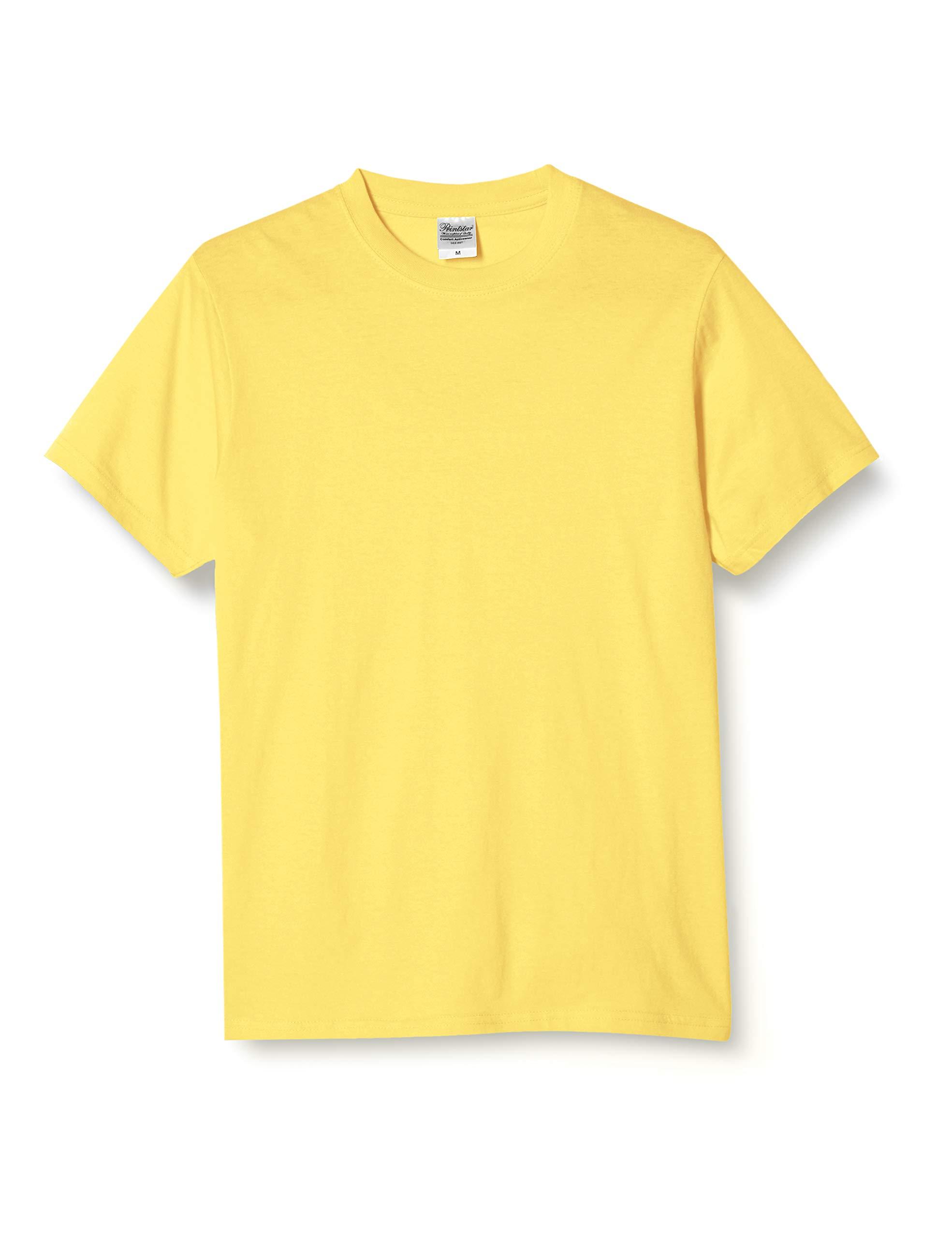 [Printstar] Short Sleeve 4.0 oz Lightweight T-Shirt 00083-BBT [Men's] Yellow S (Equivalent to Japanese Size S)