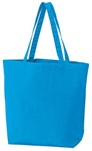[Printstar] Back Canvas Tote Bag 00778-TCC Turquoise Japan L (Equivalent to Japanese Size L)