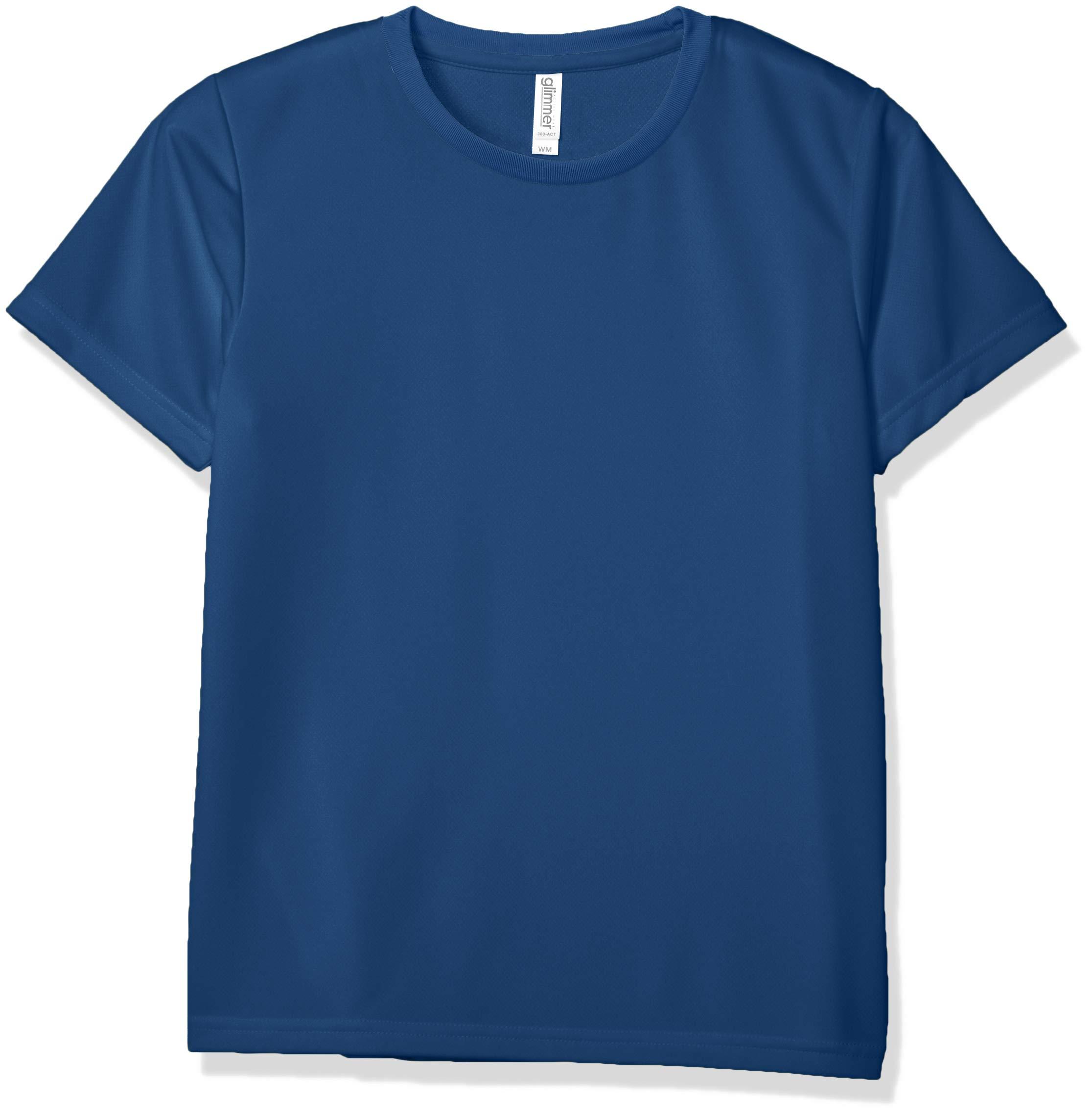 [Glimmer] Short-Sleeve 4.4oz Dry T-Shirt [UV Protection] Indigo 4L