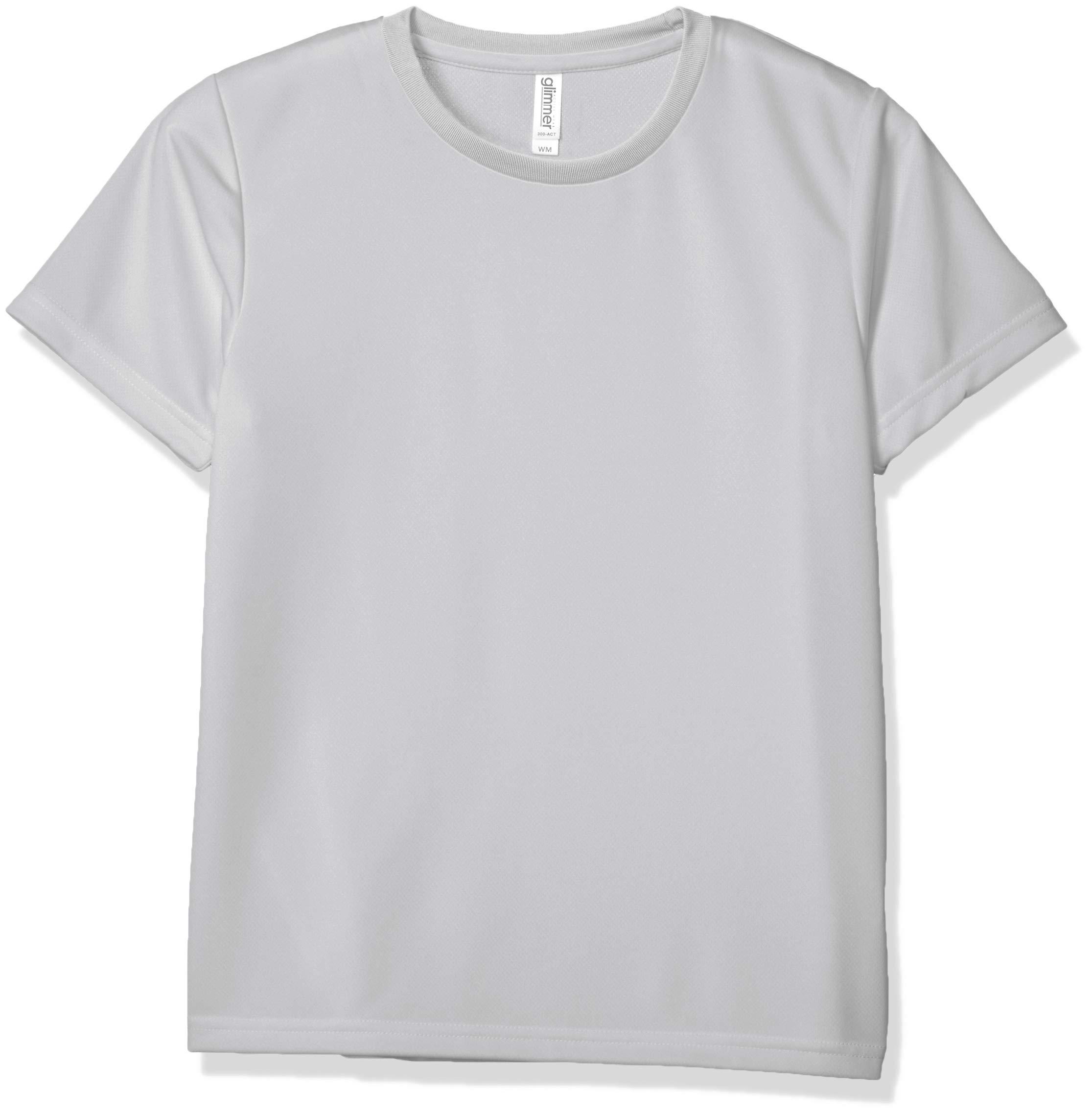 [Glimmer] Short-Sleeve 4.4oz Dry T-Shirt [UV Protection] Silver Gray 5L