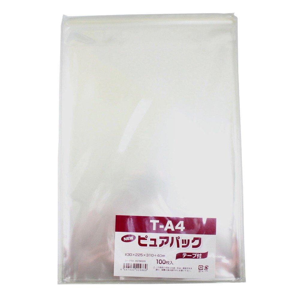 EstyC Clear Bag Pure Pack with Tape, A4 Size, 100 Sheets