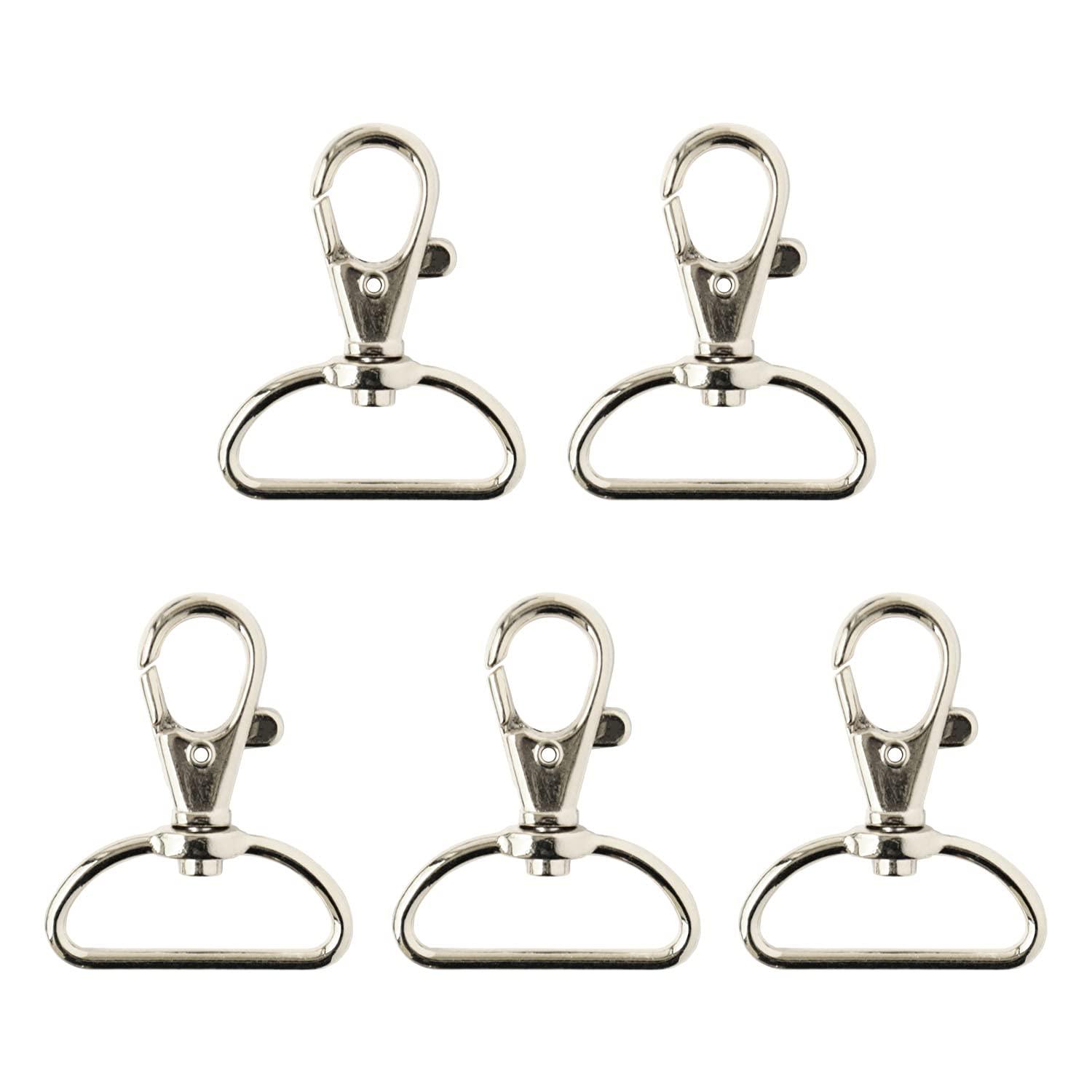 Nippon Chuko 30mm Snap Hooks for Bags, 10-Piece Pack, Silver S27-605-S Craft Supplies, Craft Materials, Snap Hooks