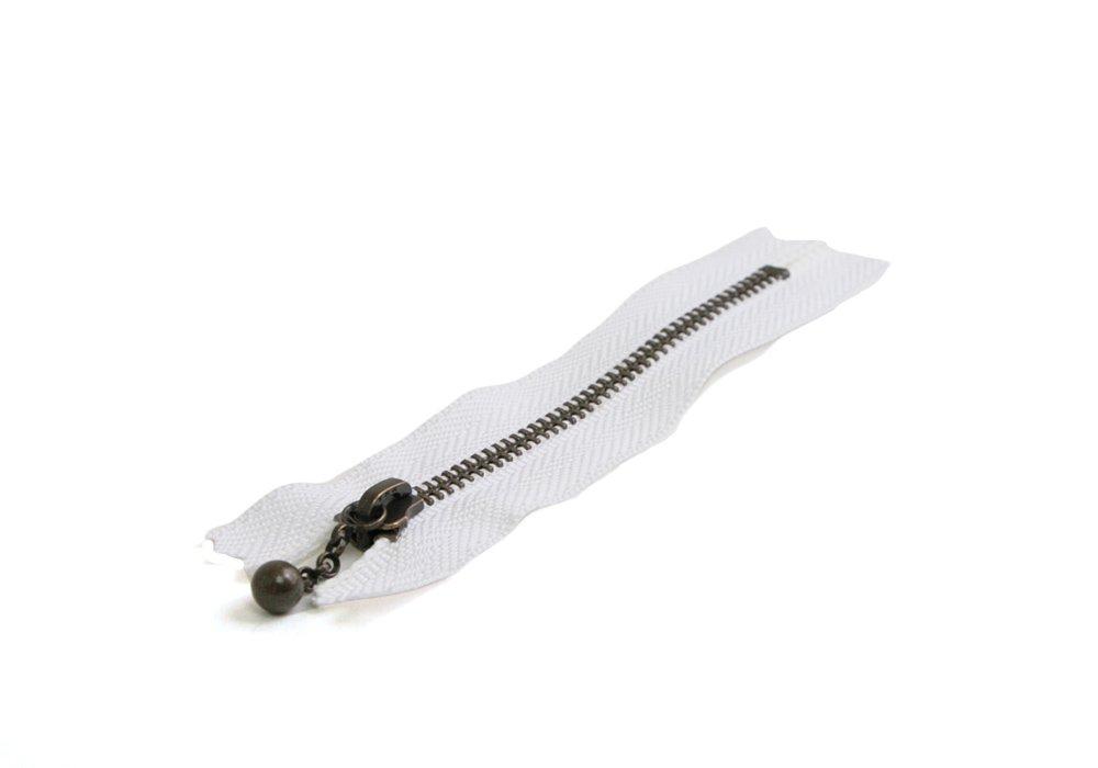 Y.K.K. Snap Fastener 10cm, 10-Pack, White, 3GKB10-501