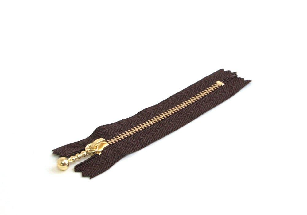 Y.K.K. Snap Fastener 18cm, 10-Pack, Dark Brown 3G18-570