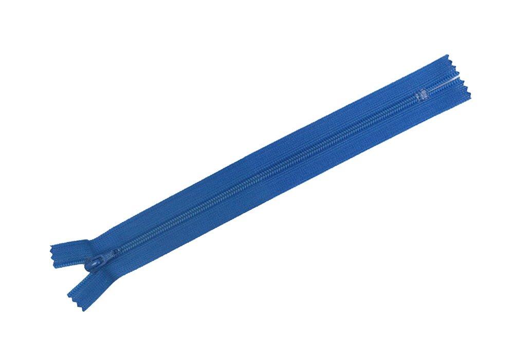 Y.K.K Flat Knit Zipper 20cm 10-Pack 918 Cobalt Blue FN20-918