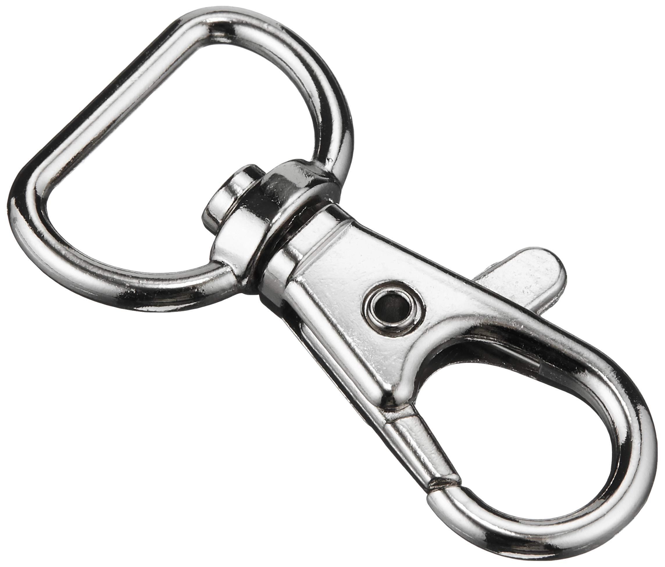 Nippon Chuko NBK Bag Snap Hooks Inner Diameter 1.6 x 4.2 cm Silver 10-Piece Pack S27-33