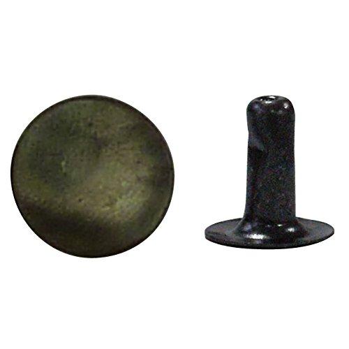 Nippon Chuko Single-Sided Rivets Large Size 9×8mm 50pcs Black Nickel F3-43 Craft Supplies Craft Materials Rivets