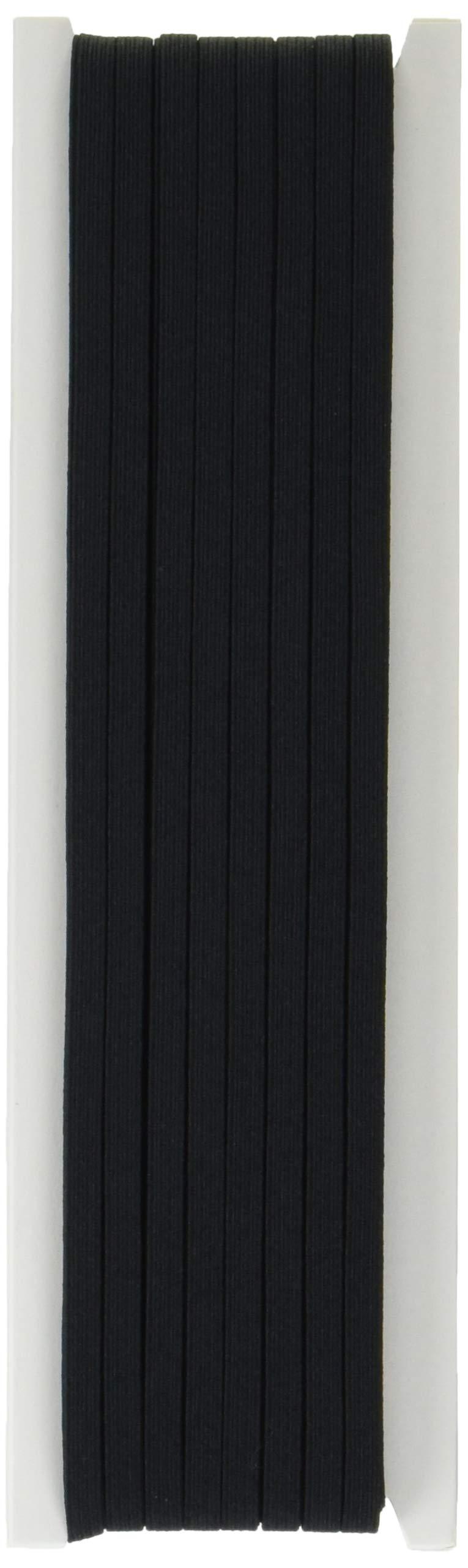 Nippon Chuko NBK Colored Flat Rubber 8-Ply 5mm Width × 30m Roll Black F10-COL8-B