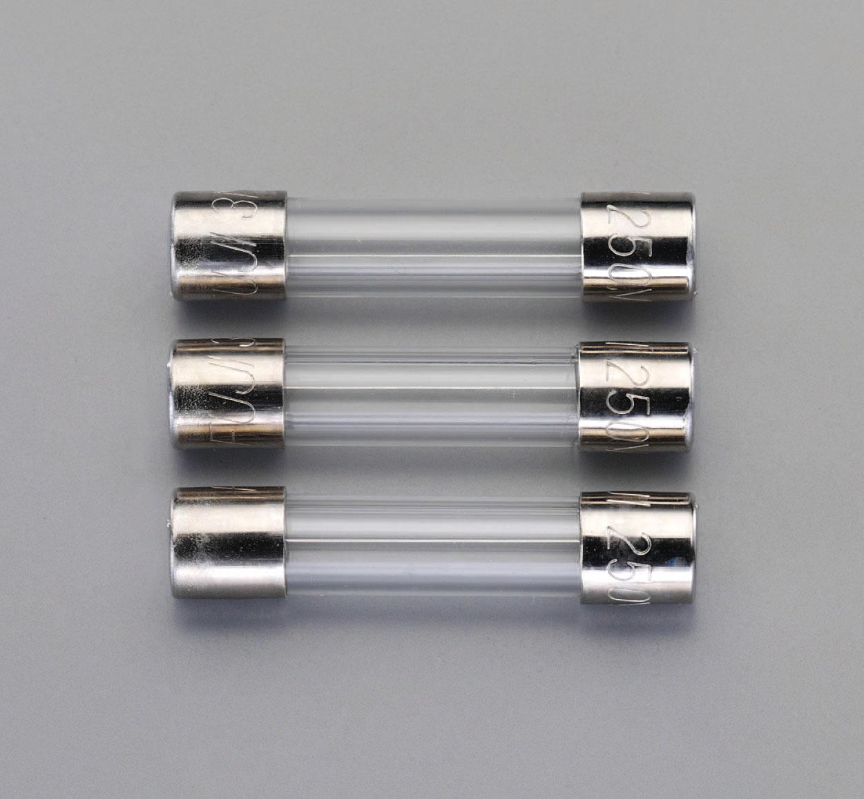 250V x 2.0A / 6.4mm Tube Fuse (Fast-Acting / 3-Pack)