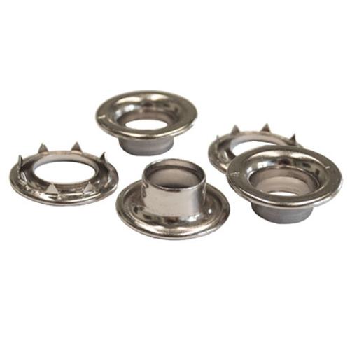 ESCO 10mm Brass Grommet with Heavy-Duty Claws (Nickel-Plated/8 Sets) EA576LF-10
