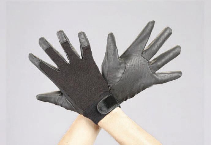 [L] Gloves (Polyurethane, Black)