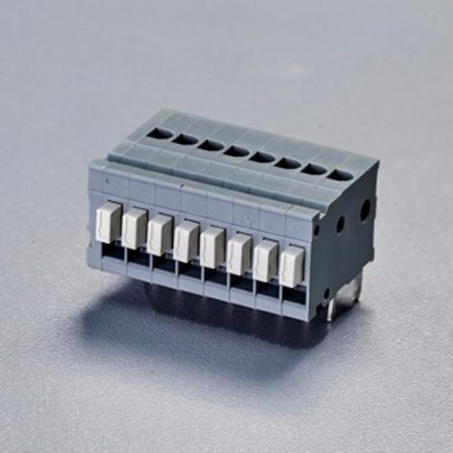 8-pole [50V/3A] Screwless Terminal Block (PCB Mount / White)