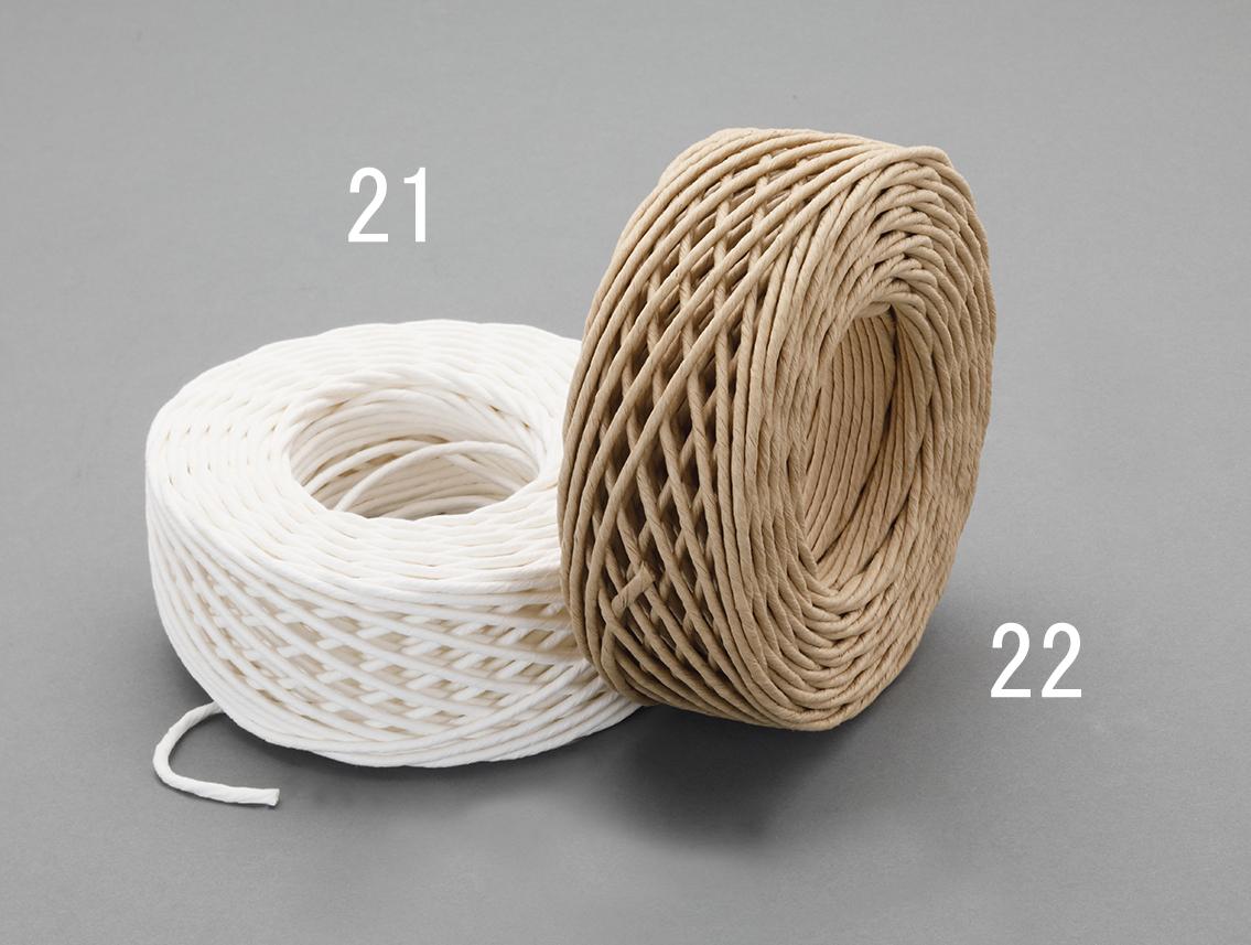 3mm x 50m Paper Cord (White)