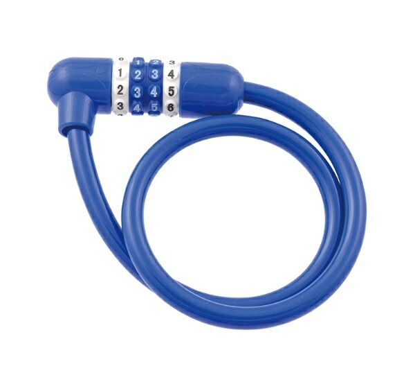 Adjustable Dial Wire Lock JC-043W BL Blue