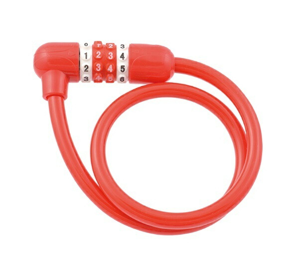 Adjustable Dial Wire Lock JC-043W R Red