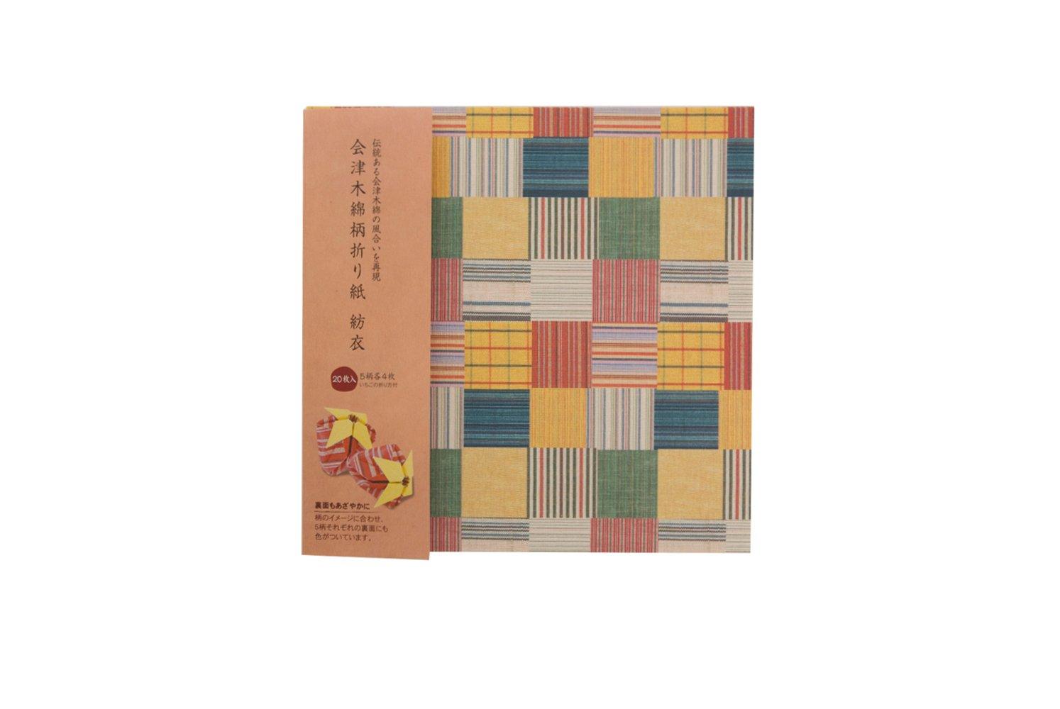 First Printing Origami Paper Aizu Cotton Pattern Spun Cloth 62-03922-024