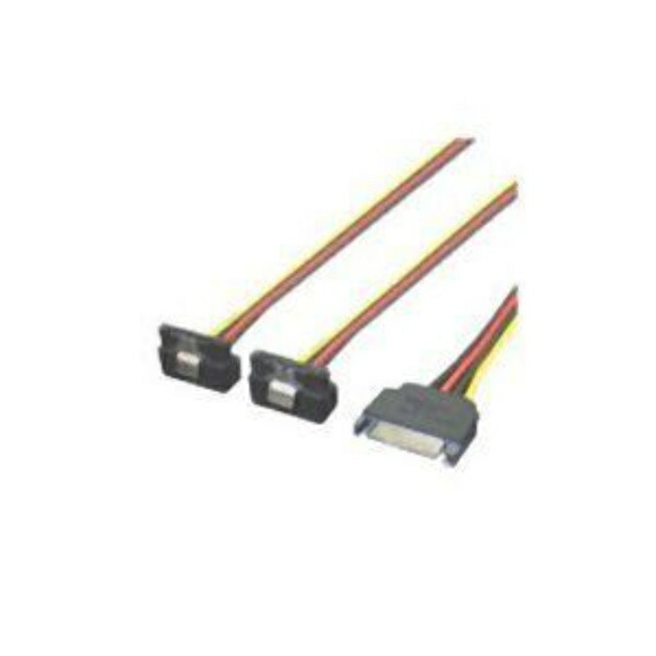 Conversion Master SATA Power (15-pin) 2-Way Splitter Cable with Lower L-Shaped Lock SPRL/2