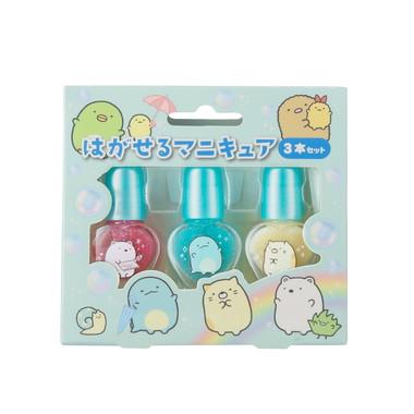 Race Sumikko Gurashi Peel-Off Nail Polish 3-Piece Set For ages 6 and up Cosmetics & Accessories