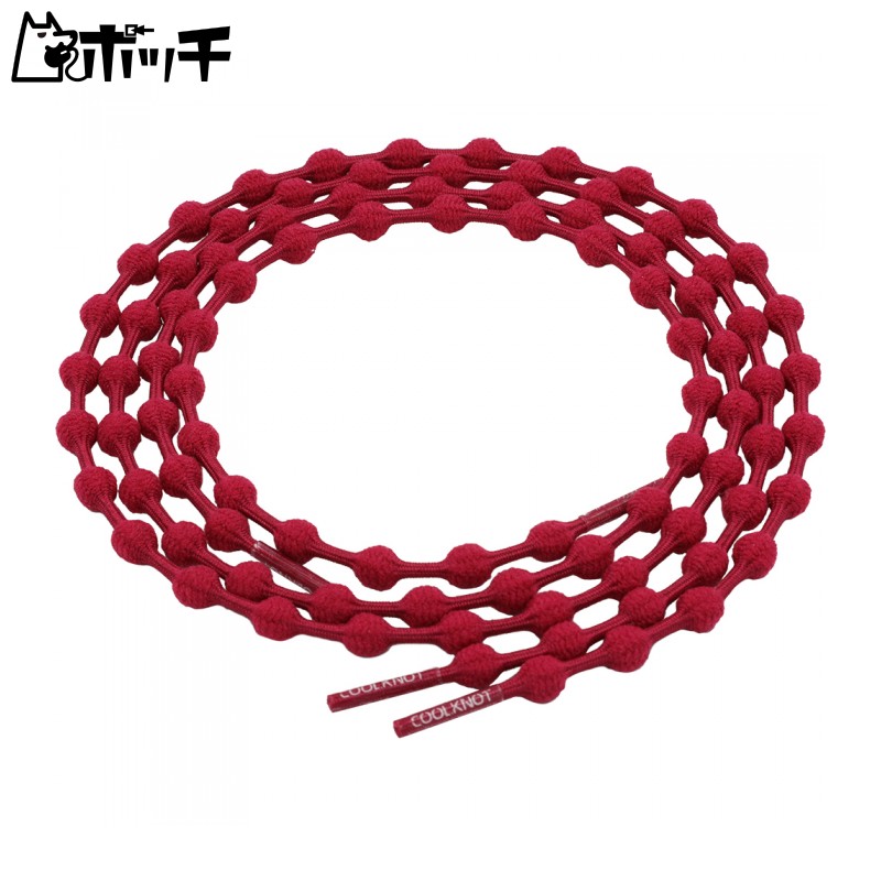 COOLKNOT No-Tie Shoelaces Red L Size