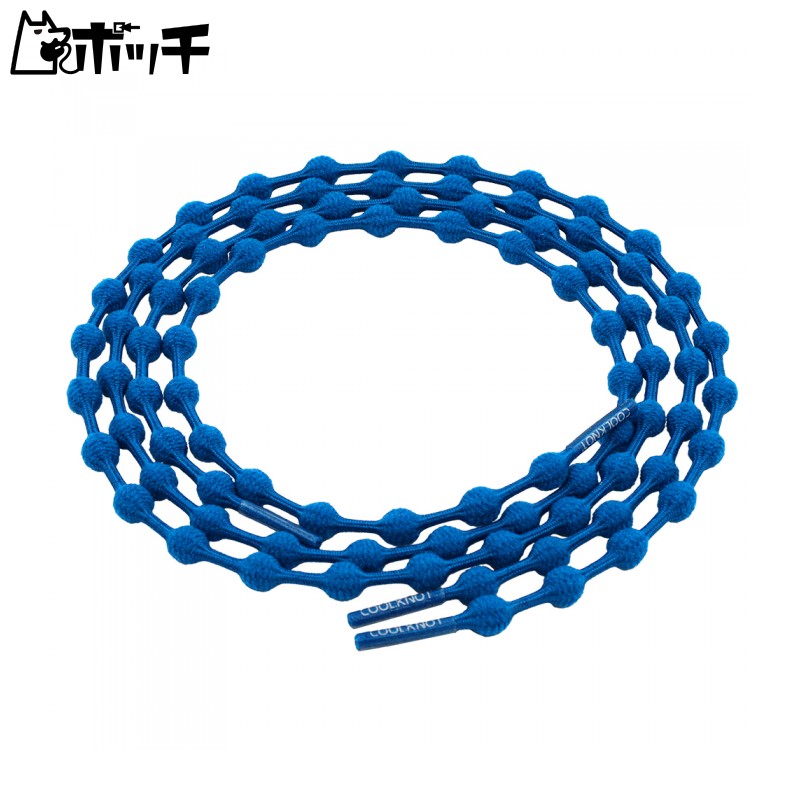 COOLKNOT No-Tie Shoe Laces Blue Size L