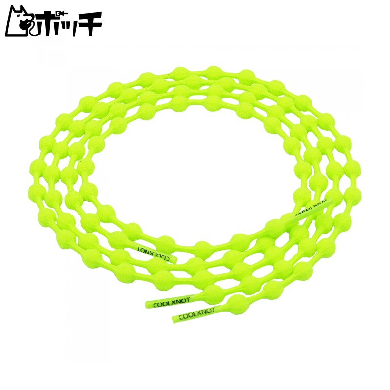 COOLKNOT No-Tie Shoelaces Neon Yellow L Size