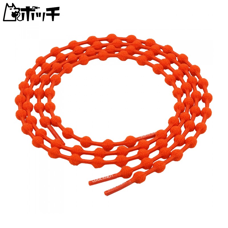 COOLKNOT No-Tie Shoelaces Neon Orange L Size
