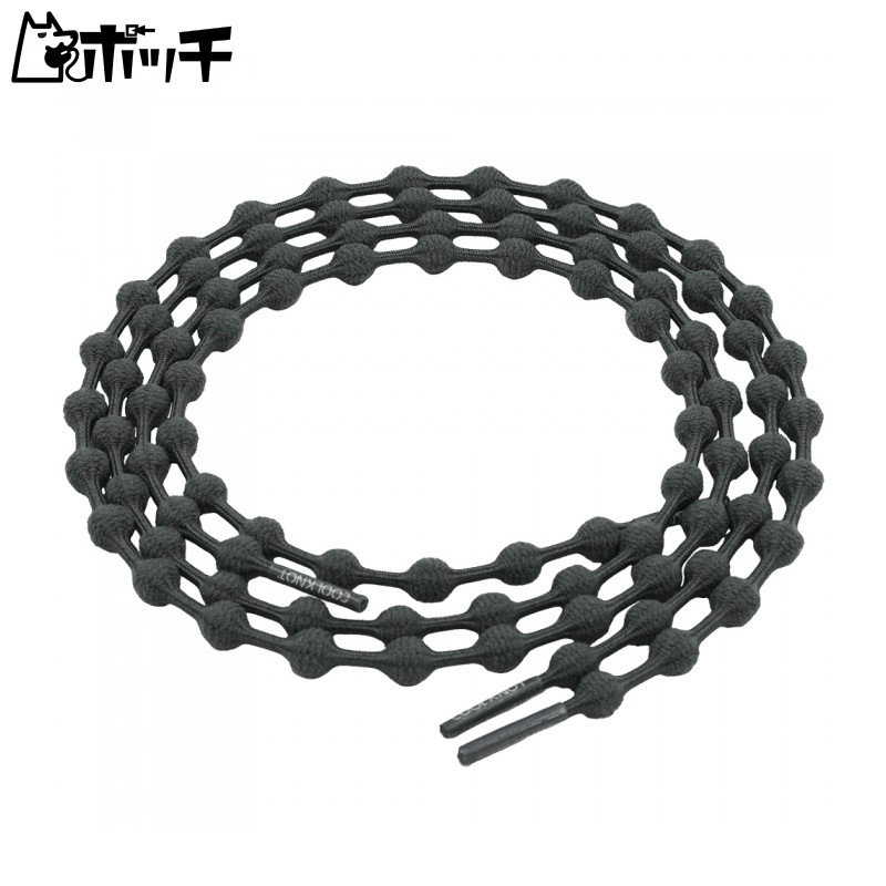 COOLKNOT No-Tie Shoe Laces Black Size M