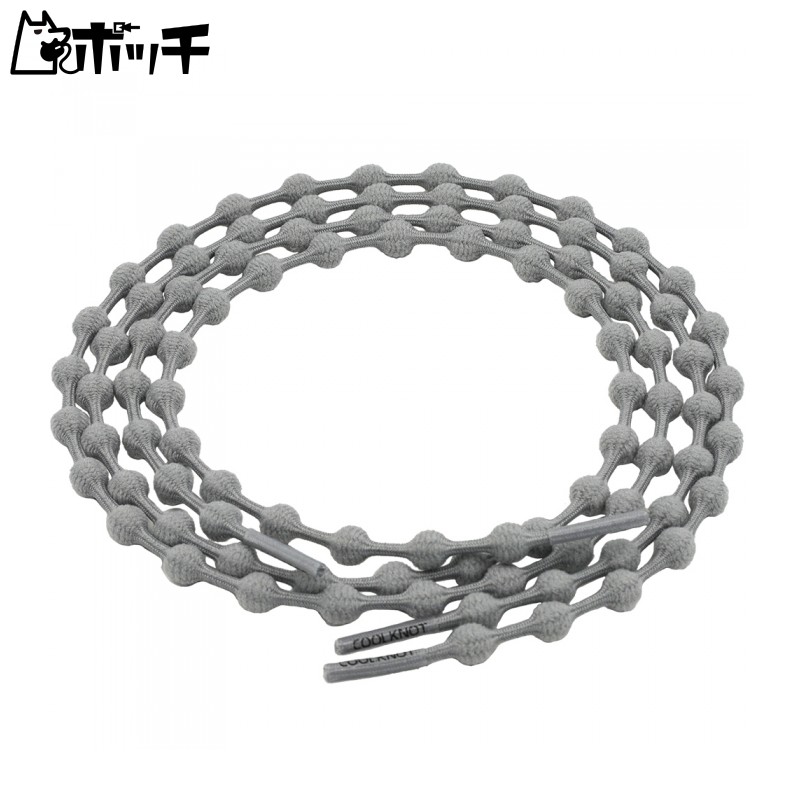 COOLKNOT No-Tie Shoe Laces Gray Size M