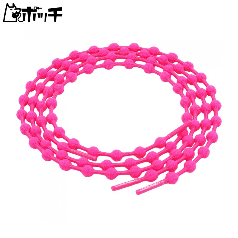 COOLKNOT No-Tie Shoe Laces Pink Size M