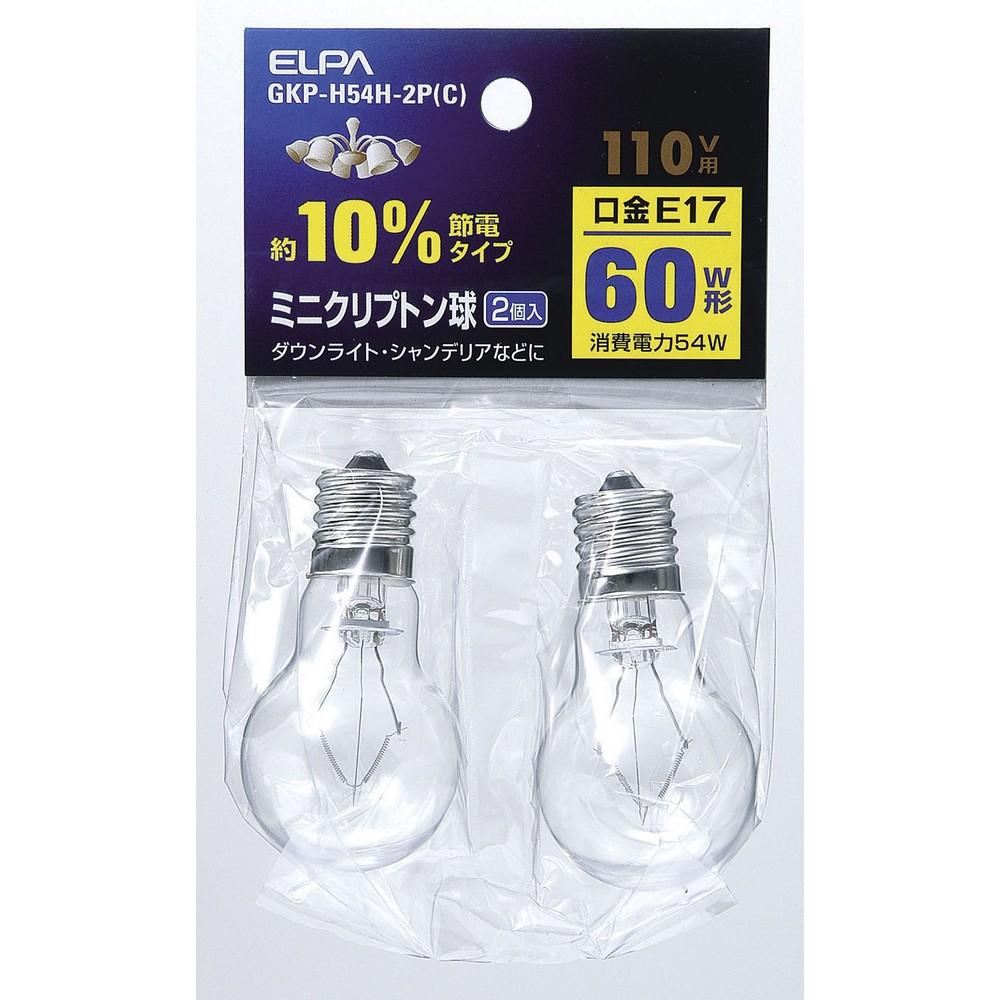 Asahi Electric ELPA Mini Krypton Bulb GKP-H54H-2P(C)