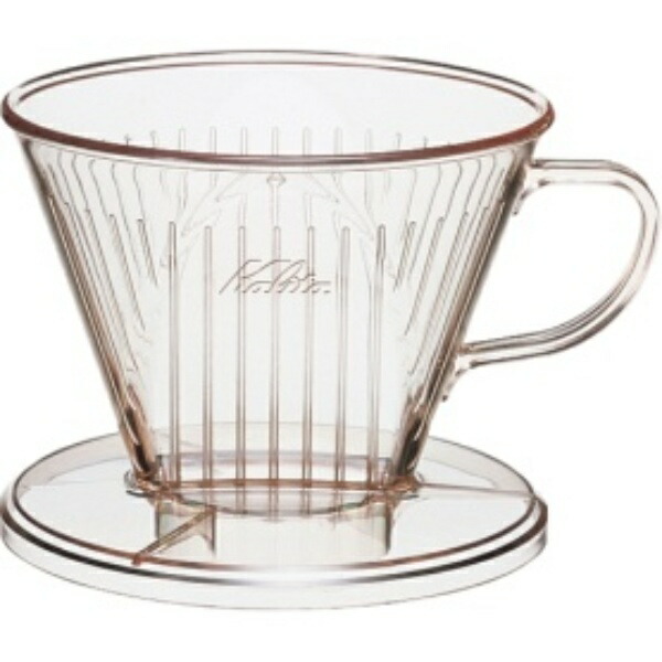 Kalita Wide Rim Type Coffee Dripper 4-7 Servings Clear Plastic 103-DL Drip Equipment #06003 Stylish Camping Outdoor Coffee Shop Antique Wedding Gift Birthday Present for Women Men 60th Birthday Retirement Anniversary Gift Gift for 60th Birthday Respect for the Elderly
