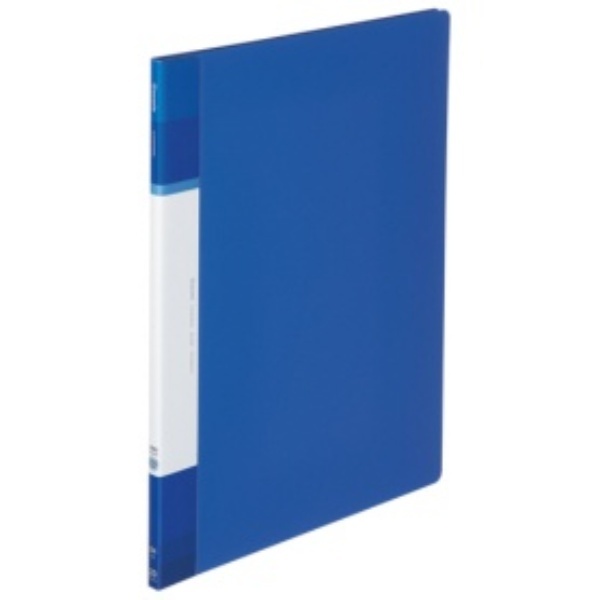 KOKUYO Clear Book Glassele Fixed Type with Back Pocket B4 Vertical 20 Pockets Blue Ra-GLB24B