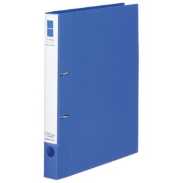 KOKUYO D-Ring Binder Smooth Style A4 2-Hole 200-Sheet Capacity Blue FU-UDS420B