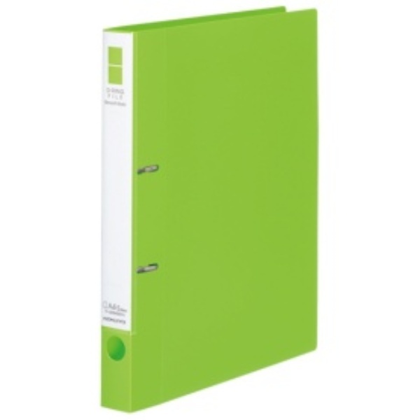KOKUYO D-Ring Binder Smooth Style A4 2-Hole 200-Sheet Capacity Yellow-Green F-UDS420YG