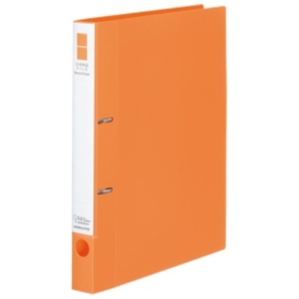 KOKUYO D-Ring Binder Smooth Style A4 2-Hole 200-Sheet Capacity Orange F-UDS420YR