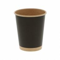 HEIKO Paper Cups (Paper Cups) Ice/Hot Dual-Use 8 oz. Diameter 80mm Unbleached Red 50 Count (Black)