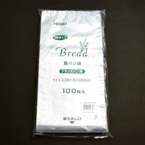 Heiko PP Bread Bags 100-Pack #30 16×65 cm