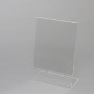 Shimojima Heiko Acrylic Sign Holder L-Shaped Single-Sided B5 Vertical