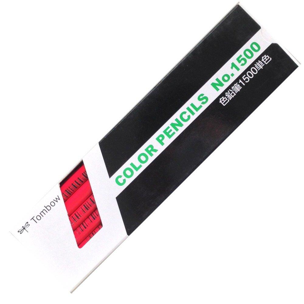 Tombow Colored Pencils 1500 Single Color Red 1 Dozen 1500-24