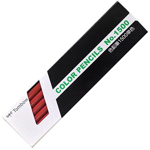 Tombow Colored Pencils 1500 Single Color Red-Brown 1 Dozen 1500-30