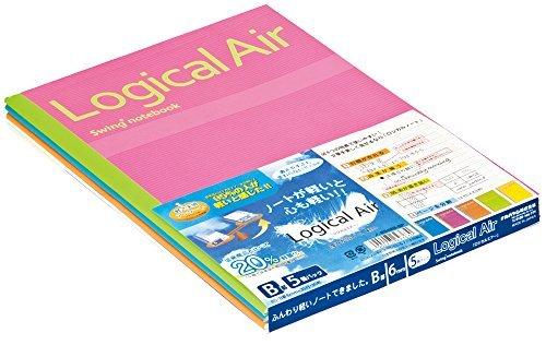 Nakabayashi Logical Air Lightweight Notebook B5 B-ruled 5-Pack No-B546B-5P