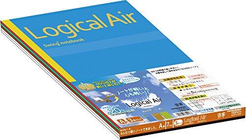 Nakabayashi Logical Air Lightweight Notebook A4 A-ruled 3-Pack No-A404A-3P