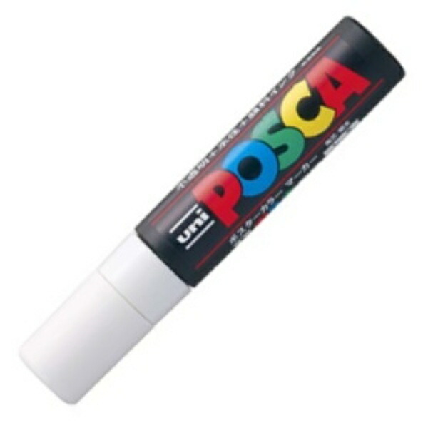 Mitsubishi Pencil Water-Based Pen POSCA Extra-Thick Square Tip PC17K.1 White