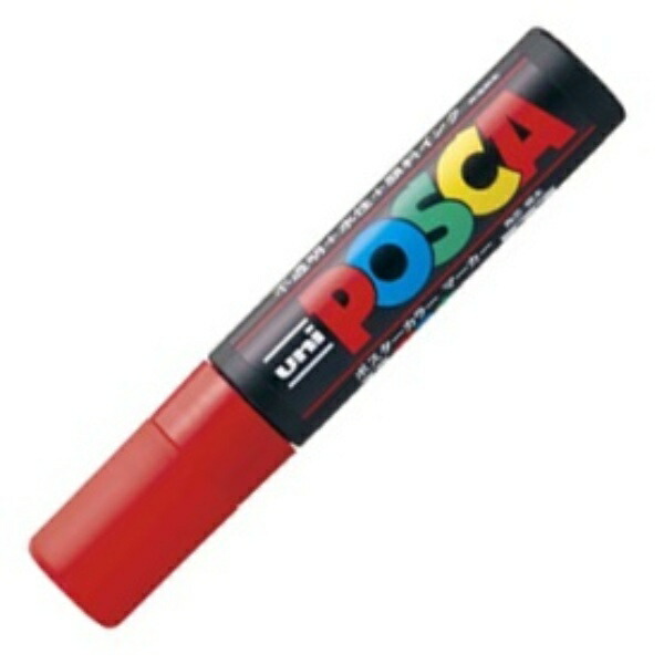 Mitsubishi Pencil Water-Based Pen POSCA Extra-Thick Square Tip PC17K.15 Red