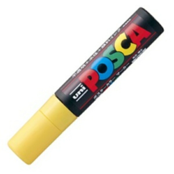 Mitsubishi Pencil Water-Based Pen POSCA Extra-Thick Square Tip PC17K.2 Yellow