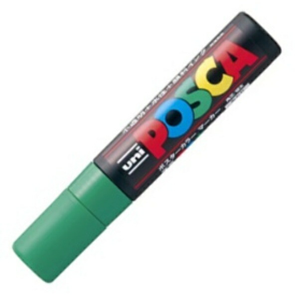 Mitsubishi Pencil Water-Based Pen POSCA Extra-Thick Square Tip PC17K.6 Green