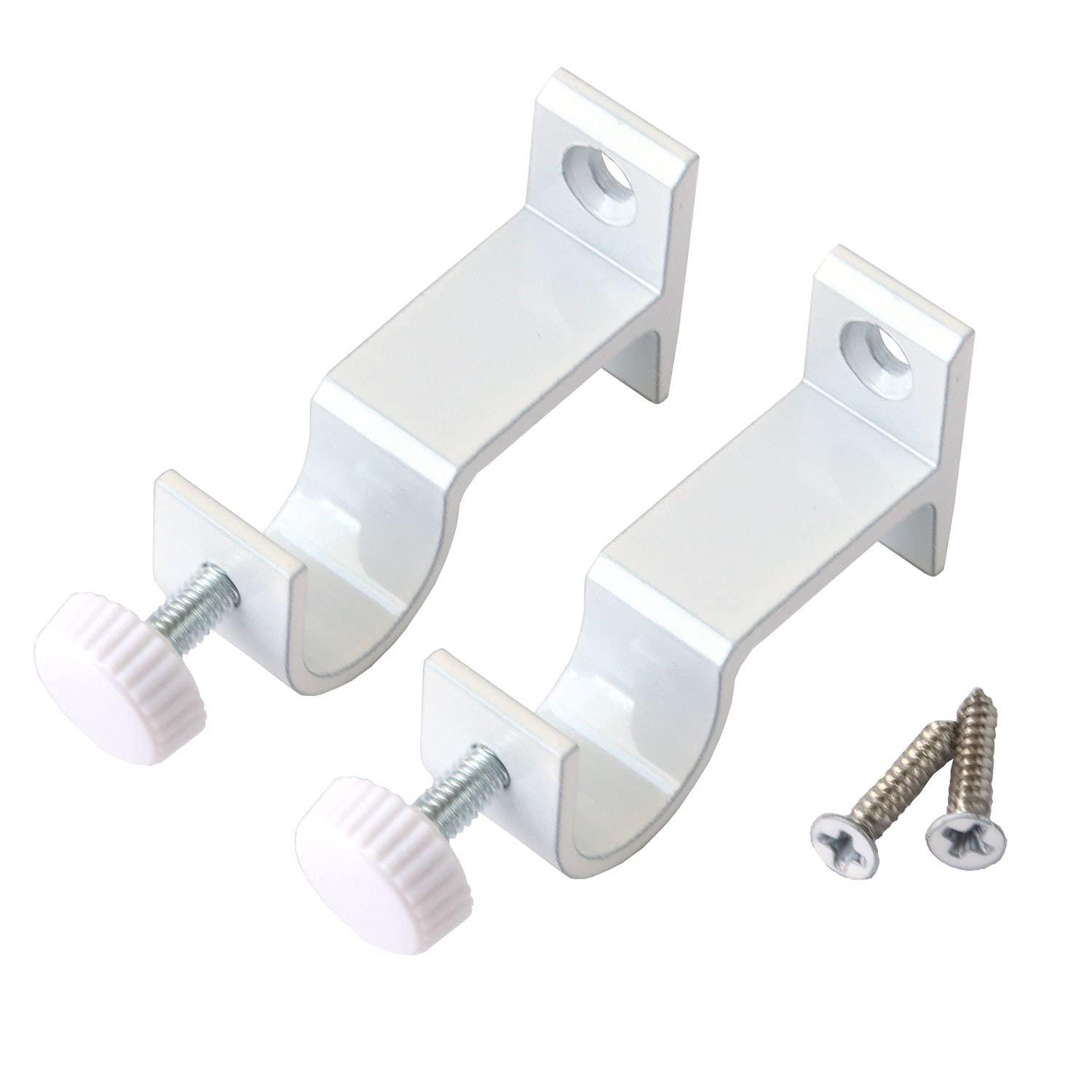 Furness Aluminum Bracket for Mini Pole, White, Set of 2